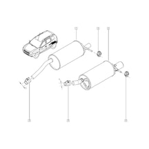 Arka Susturucu Duster Duster 4X4 Faz 2 200107032R Arka Susturucu Duster Duster 4X4 Faz 2 200107032R