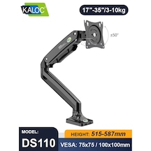 Klc-ds110 17"-35" Amortisörlü Monitör Masa Tutucu Kol Stand
