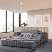 Eymense Sunline Akıllı Lüx Karyola Kahve