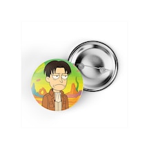 Levi Ackerman - 44 Mm İğneli Çanta Rozeti - 5 Adet Diğer