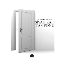 10 Adet Siyah Yarım Daire Yapışkanlı Kapı Tamponu Kapı Stoperi Metal Kapı Stopu Durdurucu