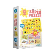 2 Süper Puzzle / Alfabe - Sayılar (Kutulu) 32 Parça