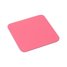 Pembe Deri Bardak Altlığı Kare Pembe