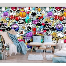 Graffity Duvar Boyama Çocuk Odası Duvar Kağıdı
