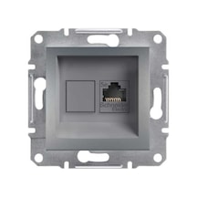 Schneider Eph4300162-02 Asfora Plus Çelik 1 Rj45 Konnektörsüz
