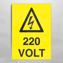 220 Volt Uyarı Levhası 50x70cm