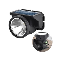 Powermaster Wh-8868a Power Led Solar Şarjlı Kafa Lambası Siyah