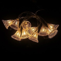 Parti Ve Özel Gün Dekorasyonu Çan Şeklinde Metal Şerit Led Işık Belirtilmemis