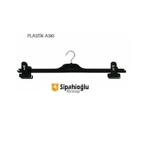Mandallı Plastik Elbise Askısı 38 CM 50 Adet