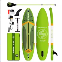 Plans Yeşil Stand Up Paddle Board 335x84x15 Cm Ölçülerinde Şişme Sörf Tahtası Full Set