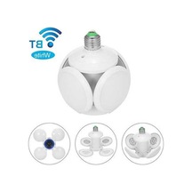 Pazly Futbol Şekilli Ufo Lamba: Bluetooth Hoparlörlü, Tasarruflu, Kolay Kurulum, 360 Aydınlatma Beyaz Beyaz