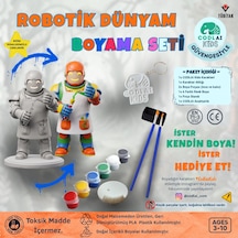 Codlaı Kids Robotik Dünyam 3d Boyama Seti - Çocuklar İçin Eğitici Yaratıcı Oyuncak Boyama Kiti - Kimyager Robot