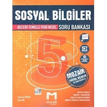 Mozaik Yayınları 5. Sınıf Sosyal Bilgiler Soru Bankası Ayraç Hediye