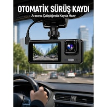 3 Kameralı Dvr Araç Kamerası Tam Güvenlik, Tam Kapsama Yeni Nesil 03980450