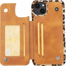 Bouletta Apple Uyumlu iPhone 14 Plus Deri Kılıf UBW LEO1N