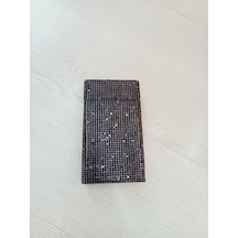 Nesgıft Siyah Swarovski Taşlı Slim (İnce) Uzun Sigara Kutusu