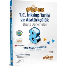 8. Sınıf T.C İnkılap Tarihi ve Atatürkçülük Spoiler 40 Deneme