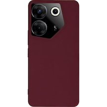 Ilkeshop Newface Tecno Camon 20 Pro 5g Kılıf First Silikon - Bordo