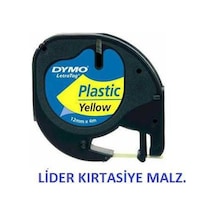 Dymo Letratag Plastik Etiket Sarı 59423