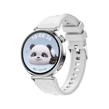 Huawei Gt4 41mm Uyumlu Nvth Krd-129 18mm Silikon Kordon Strap Kayış-beyaz