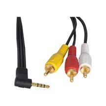 Uydu Alicisi Av Kablo 3.5 Mm 3 Rca Kablo 1.2 Metre Uzun Jack