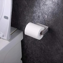 Paslanmaz Çelik Wc Kağıtlık Tuvalet Kağıtlığı Tuvalet Kağıdı Askısı Yapışkanlı Tasarım 000 Açık Krem