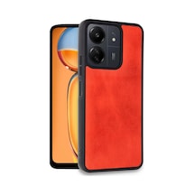 Ilkeshop Newface Xiaomi Redmi 13c Kılıf Aras Deri Kapak - Kırmızı