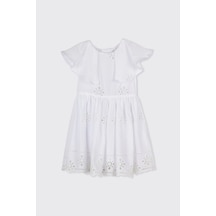 Kız Bebek Yaka Detaylı Fisto Beyaz Elbise 7274476 2511GB26032