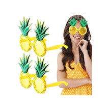 Tropikal Hawaii Ananas Şekilli Parti Gözlüğü 9.5 X Semeglbl - 15 14 Cm