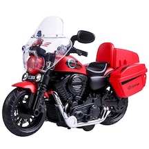 Sürtmeli Işıklı Ve Müzikli Motorsiklet Kırmızı Kırmızı