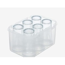 Tr Bardak Taşıma Koruma Aparatı Kutusu Plastik 6'li Rakı Bardaklığı Diğer