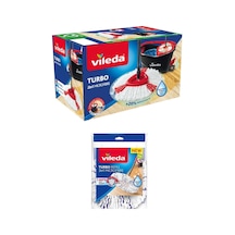 Vileda Turbo 2in1 Pedallı Temizlik Seti + 3in1 Yedek Paspas
