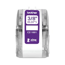Brother  Cz-1001 3/8" 0,9 Cm 9 Mm Genişlik X 13 Ft 5 M Uzun Etiket Rulosu Çinko  Mürekkep Teknolojisine Sahip