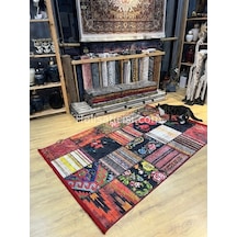 Salerno Çamaşır Makinesinde Yıkanabilir Kilim Halı Hs1004 Çok Renkli