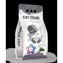 Cat Town Activated Carbonlu Bentonit İnce Taneli Kedi Kumu 10 Lt
