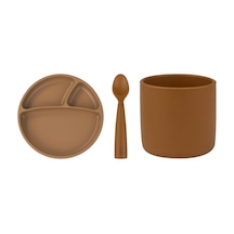 Oioi Porsiyon Tabak + Bardak + Nam Nam Kaşık 3'lü Set