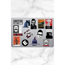 Lexroo Mr. Robot Temalı Laptop Notebook Tablet Sticker Seti 15 Adet