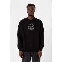 Dark Everything Is Connected Siyah Erkek 2ip Sweatshirt 001