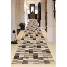 Çok Renkli Kaymaz Yıkanabilir Geometrik Kesme Yolluk Ar1220n11