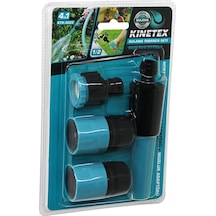 4ın1 - 1/2 Sulama Tabanca Bağlantı Aparatı Seti Hortum Lens - Hortum - Musluk Adaptör 5311 Standart