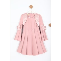 Xo Kids Kız Çocuk Elbise 3-7 Yaş 12305 Pembe