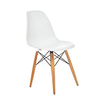 Seduna Eames Sandalye | Natural Ahşap Ayaklı