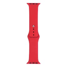 Watch 42mm Band Serisi Klasik Kordon Silikon Strap Kayış-scarlet