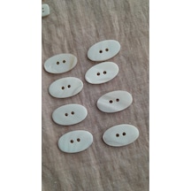 Doğal Trokas Hakiki İnci Midye Kabugu Düğme -10 Mm 15 Adet