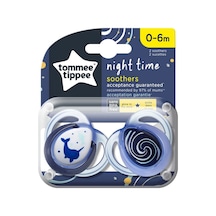 Tommee Tippee Ortodontik Gece Emziği 2'li 0-6 Ay  Lacivert