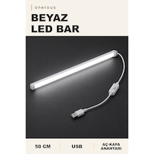 Onerous 50 Cm Beyaz Led Bar, Anahtarlı, Usb, Yapışkanlı