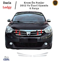 Dacia Lodgy Krom Ön Panjur 4 Parça 2012 Ve Üzeri Paslanmaz Çelik