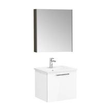 VitrA Root Flat 60 Cm Parlak Beyaz Çekmeceli Banyo Dolabı Takımı Beyaz