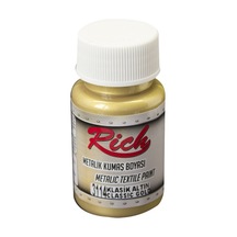 Rich Metalik Kumaş Boyası 50 Cc. 3114 Klasik Altın
