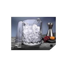 Paşabahçe timeless cam buz kovası - buzluk maşalı 530068
